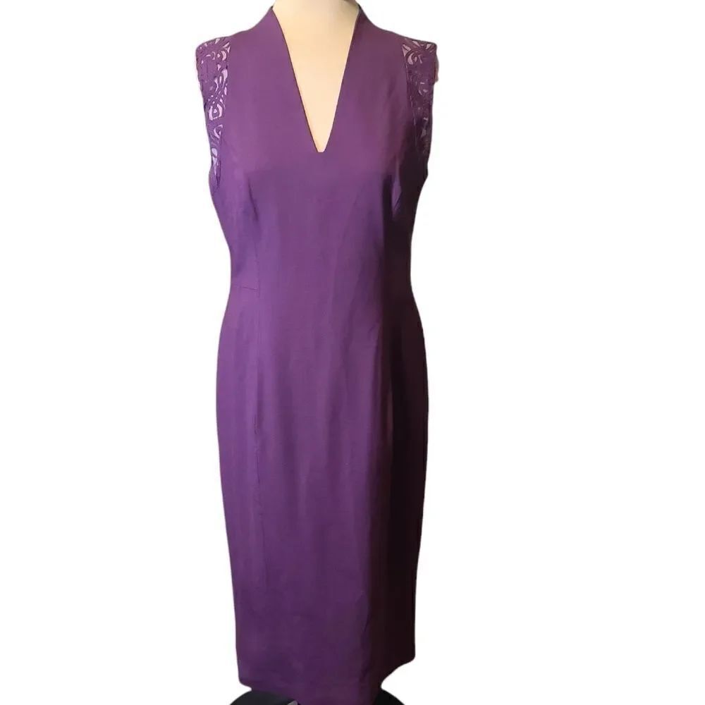Rachel Roy Purple Sheath Dress Size 10